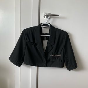 Crop blazer